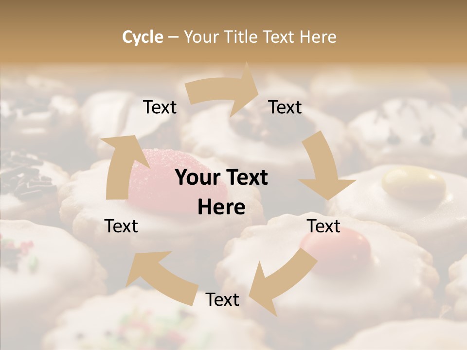 Close Up Dessert Icing PowerPoint Template