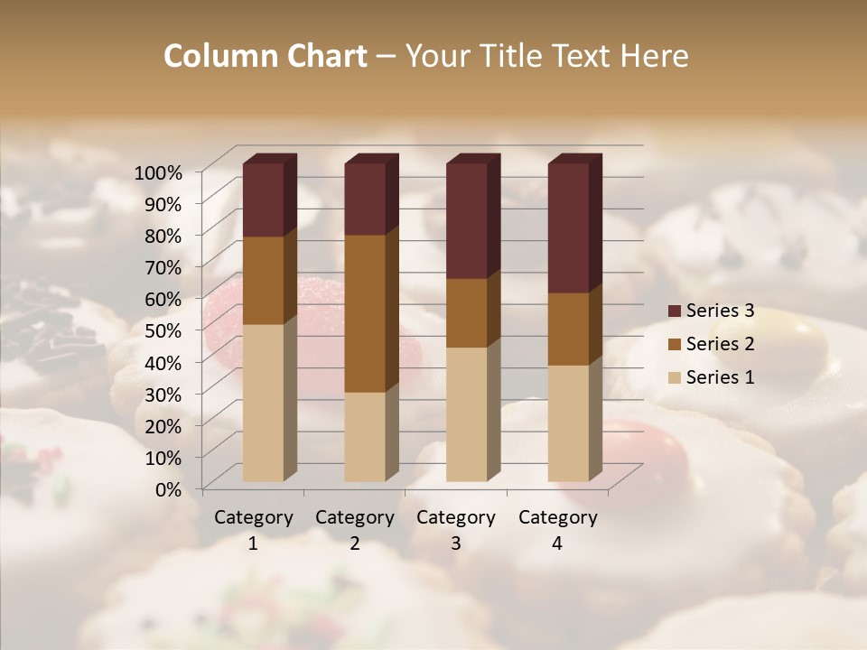 Close Up Dessert Icing PowerPoint Template