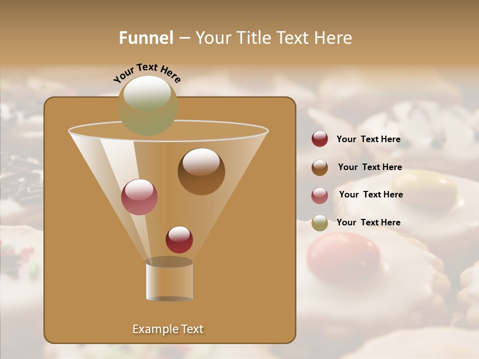 Close Up Dessert Icing PowerPoint Template