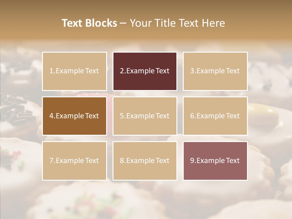 Close Up Dessert Icing PowerPoint Template