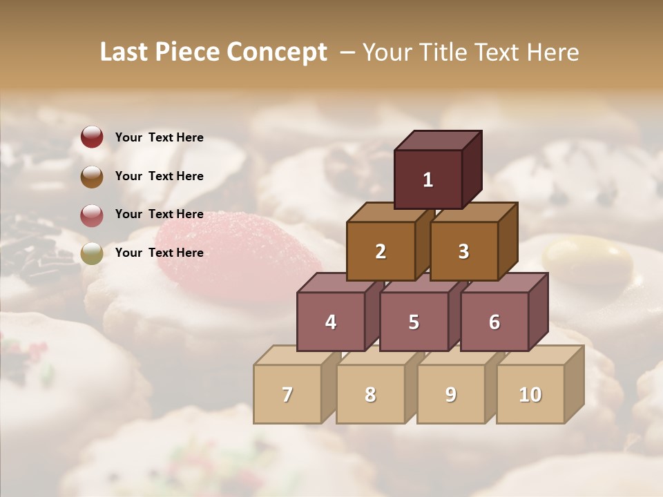 Close Up Dessert Icing PowerPoint Template