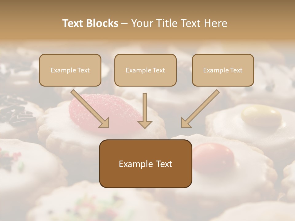 Close Up Dessert Icing PowerPoint Template