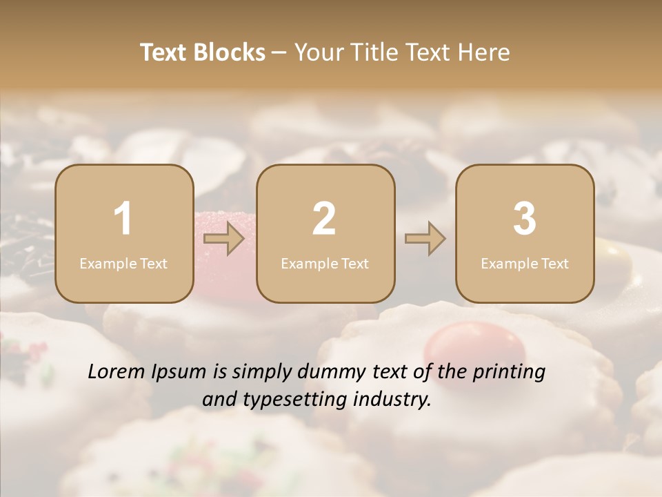 Close Up Dessert Icing PowerPoint Template
