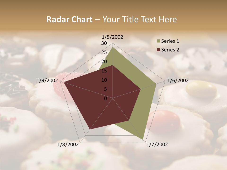 Close Up Dessert Icing PowerPoint Template