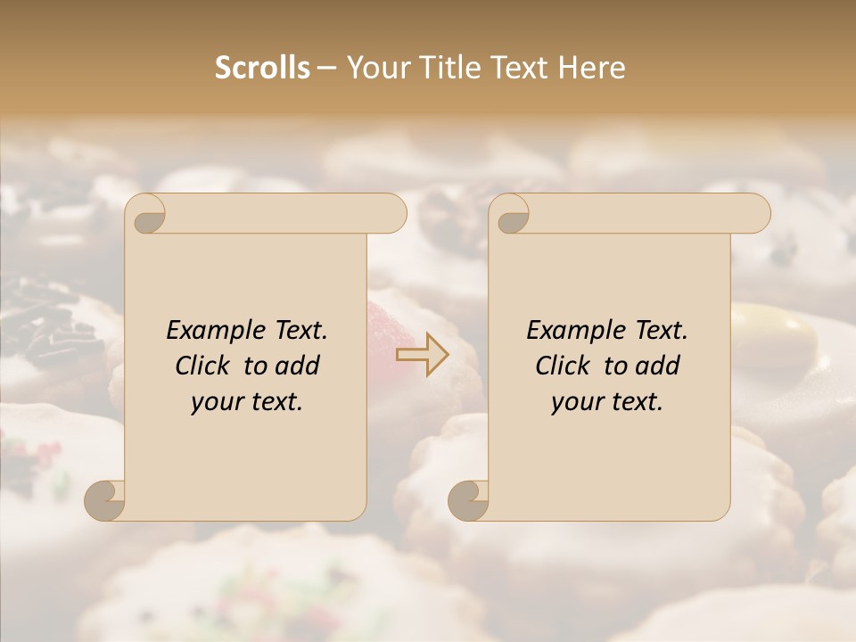Close Up Dessert Icing PowerPoint Template