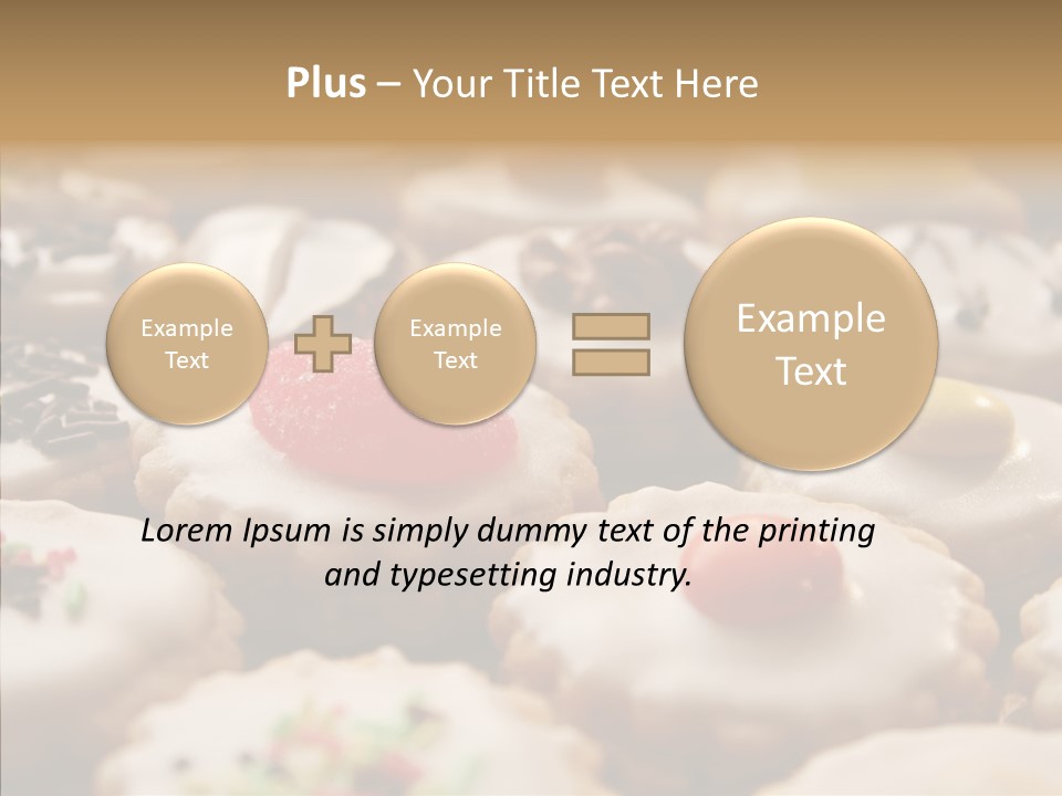 Close Up Dessert Icing PowerPoint Template
