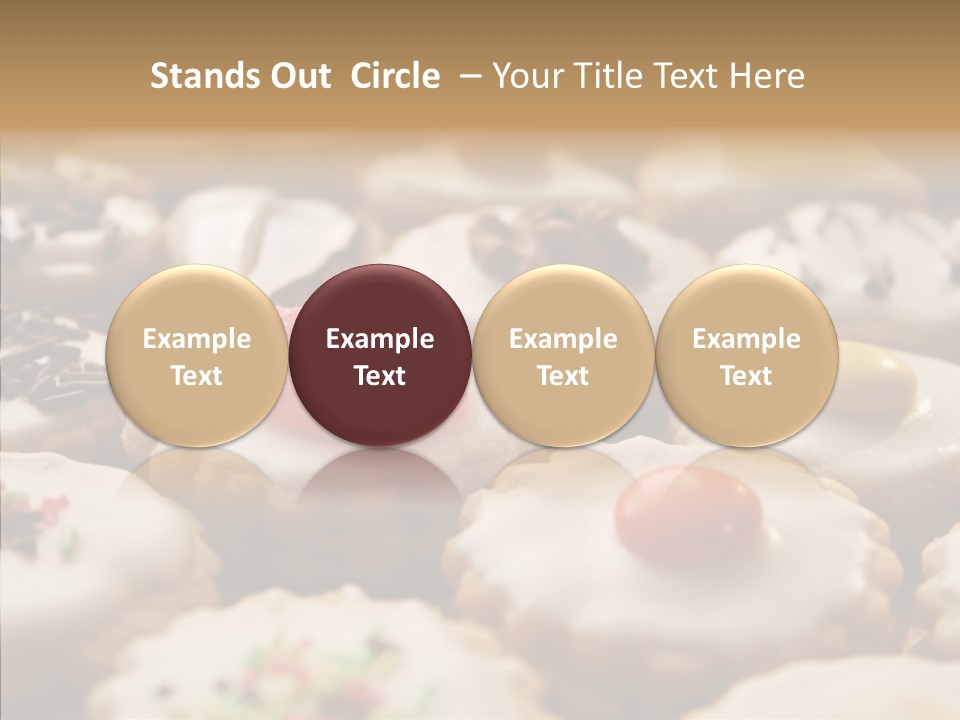 Close Up Dessert Icing PowerPoint Template