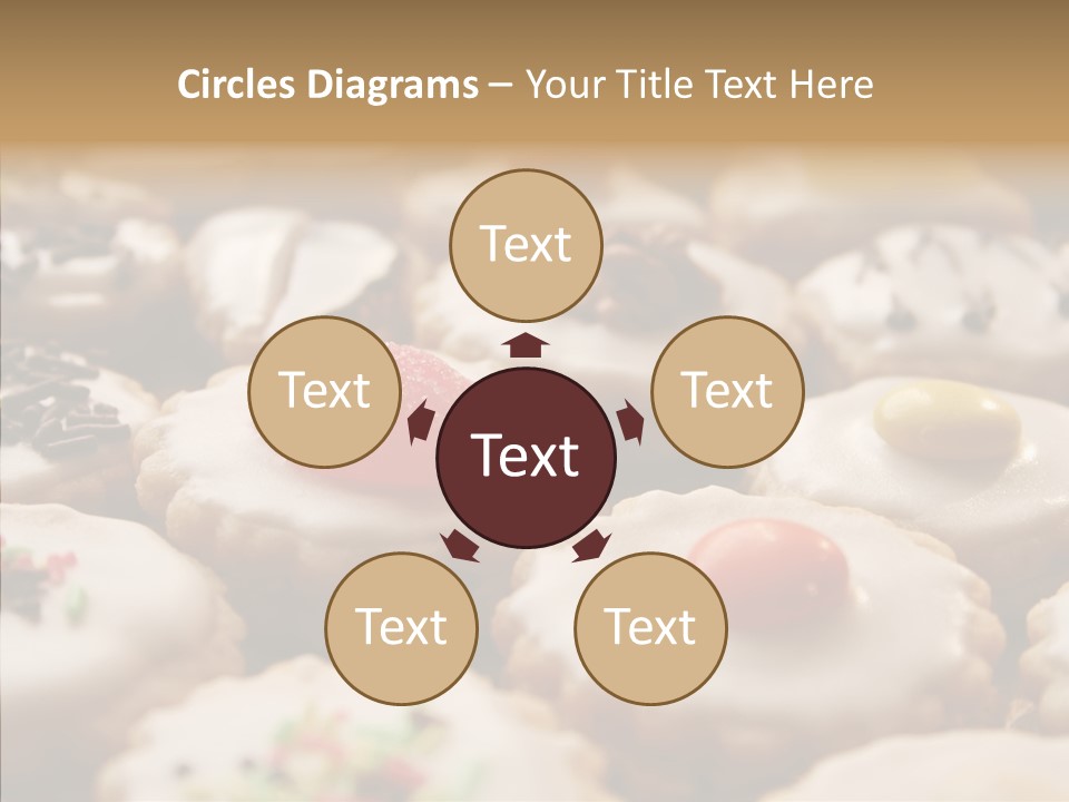 Close Up Dessert Icing PowerPoint Template