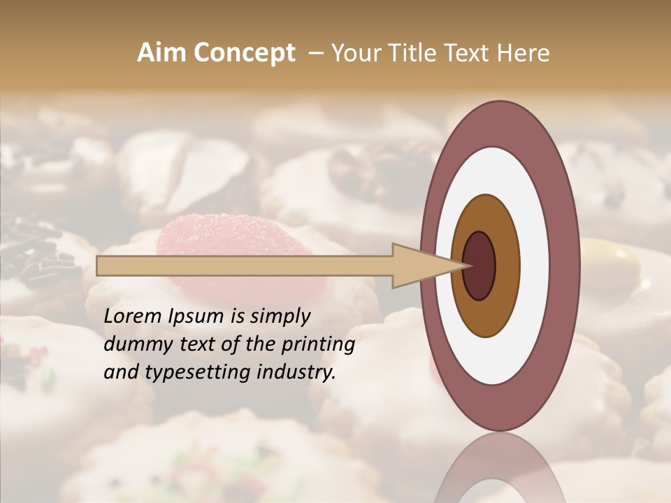 Close Up Dessert Icing PowerPoint Template