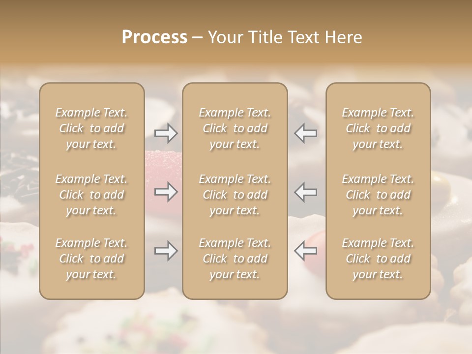Close Up Dessert Icing PowerPoint Template