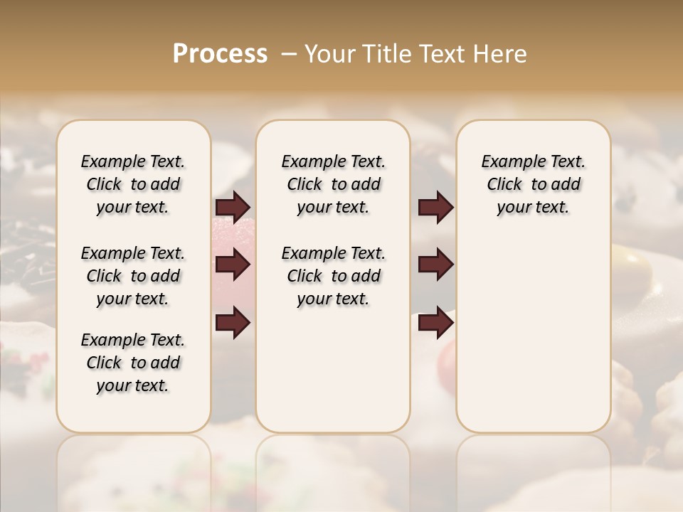 Close Up Dessert Icing PowerPoint Template