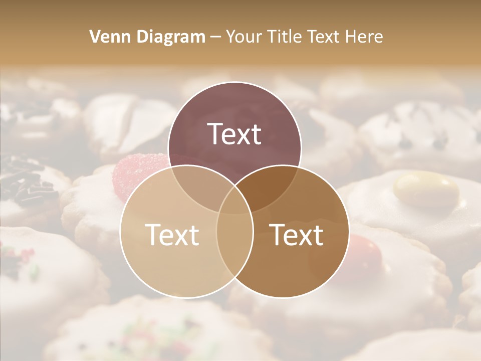 Close Up Dessert Icing PowerPoint Template