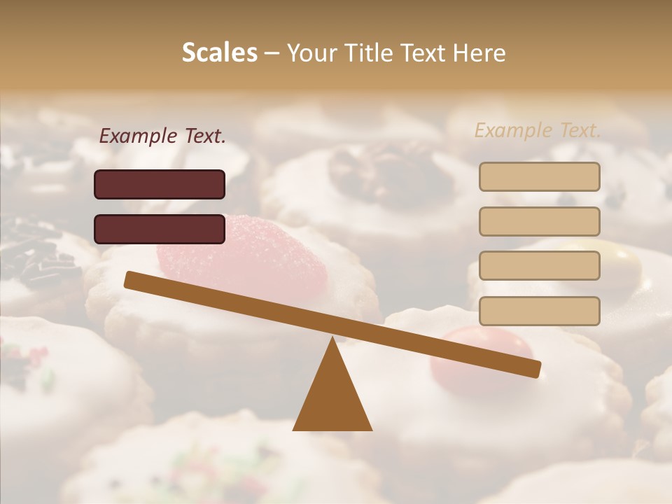 Close Up Dessert Icing PowerPoint Template