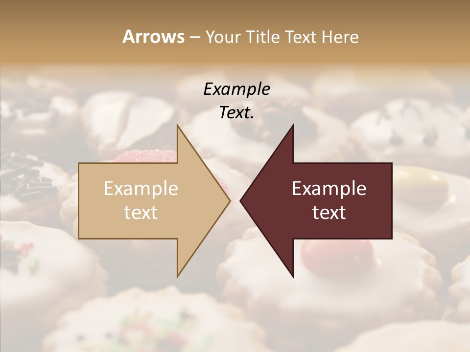 Close Up Dessert Icing PowerPoint Template