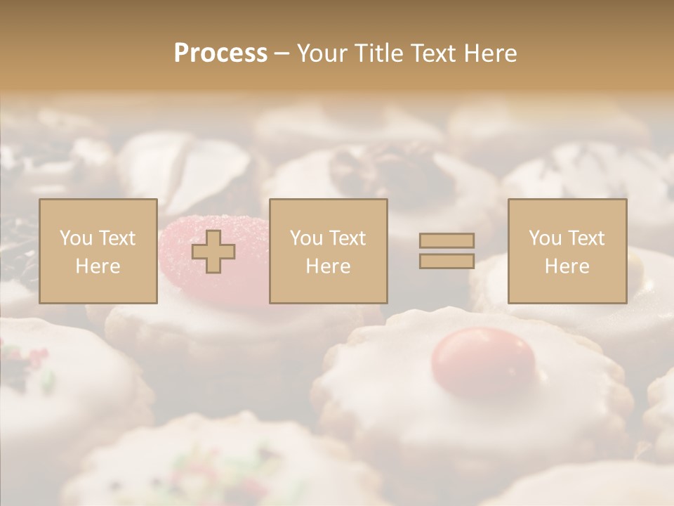 Close Up Dessert Icing PowerPoint Template