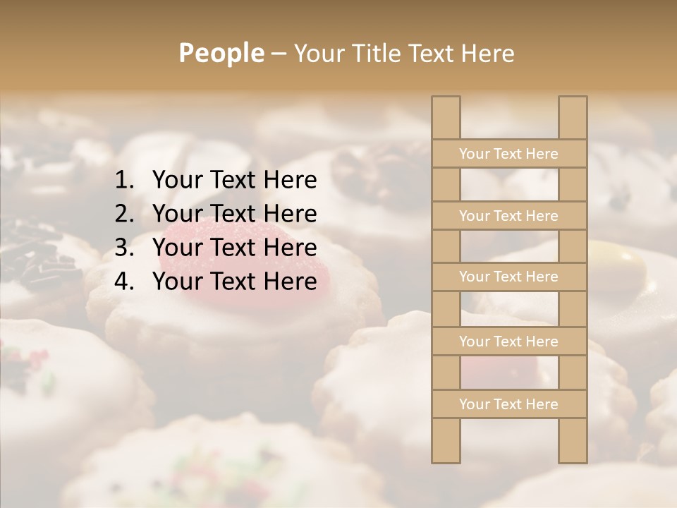 Close Up Dessert Icing PowerPoint Template