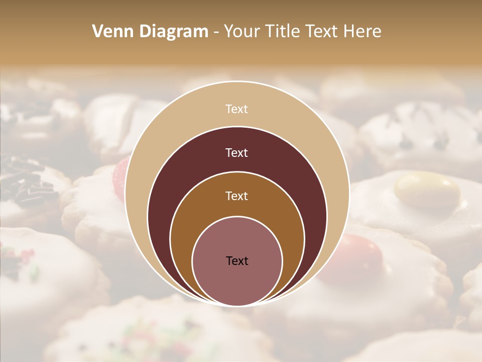 Close Up Dessert Icing PowerPoint Template