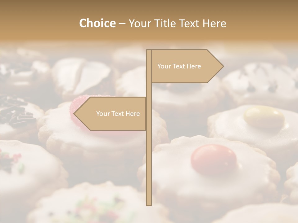 Close Up Dessert Icing PowerPoint Template