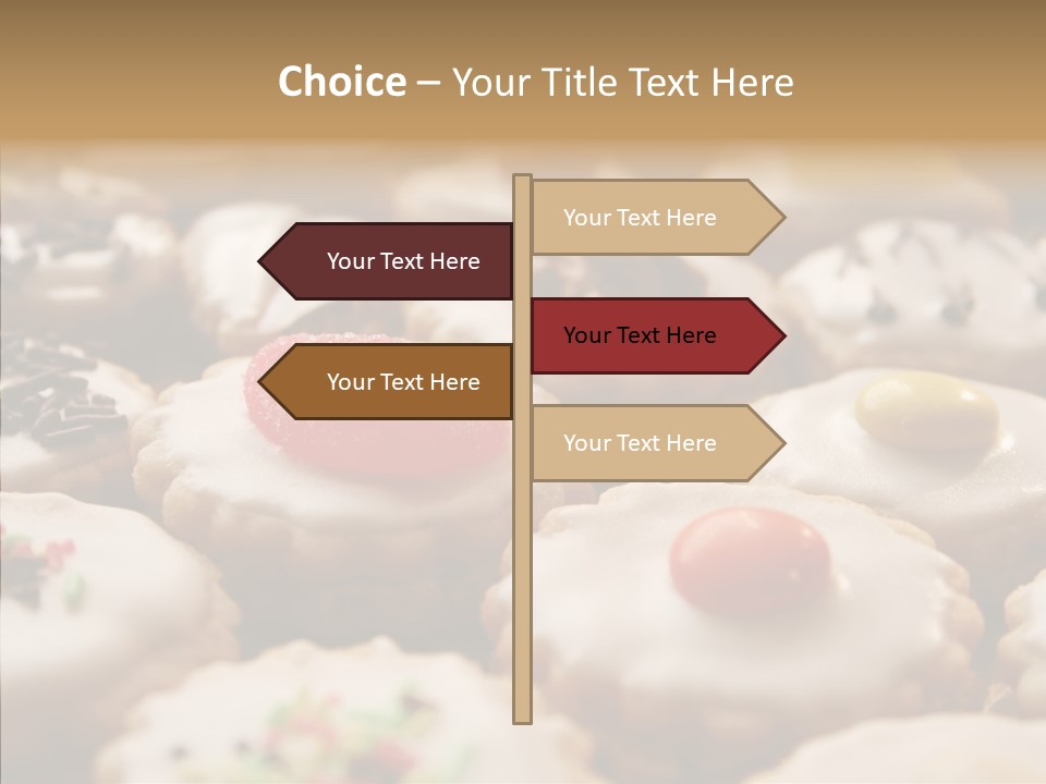 Close Up Dessert Icing PowerPoint Template