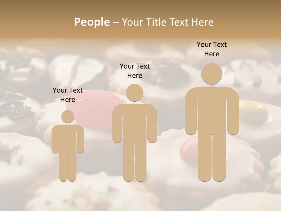 Close Up Dessert Icing PowerPoint Template