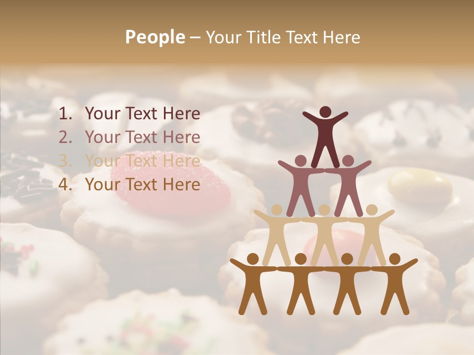 Close Up Dessert Icing PowerPoint Template