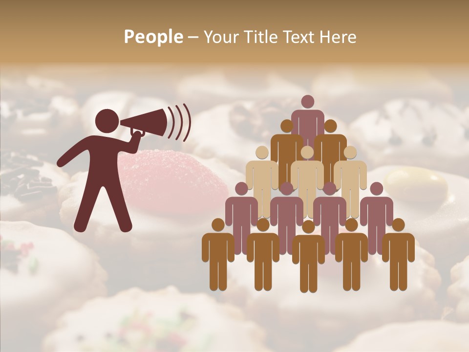 Close Up Dessert Icing PowerPoint Template