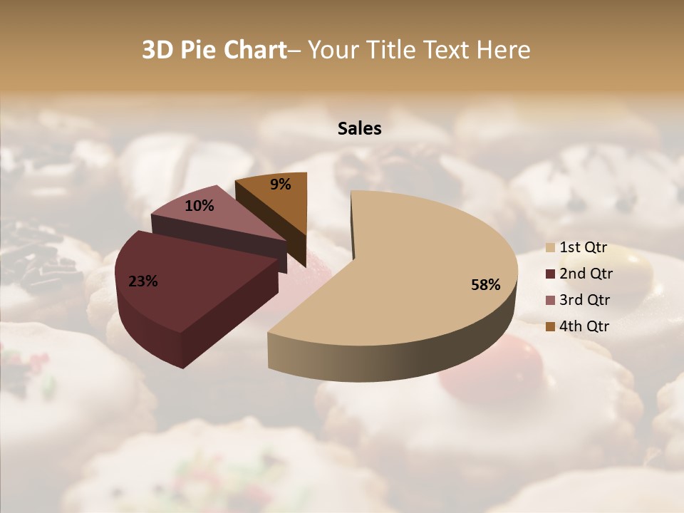 Close Up Dessert Icing PowerPoint Template