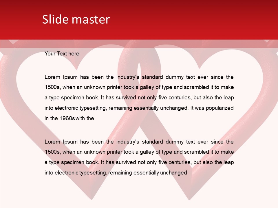 Celebrate Heart Holiday PowerPoint Template