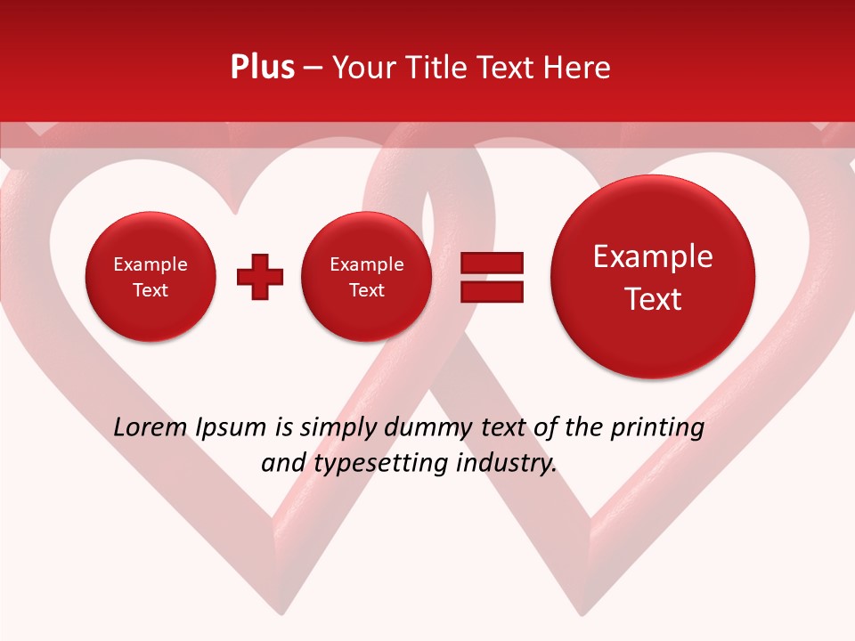 Celebrate Heart Holiday PowerPoint Template