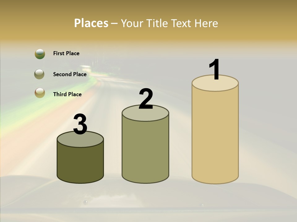 Accelerate Speedlight Automobile PowerPoint Template