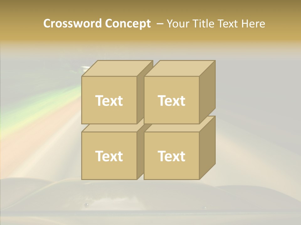 Accelerate Speedlight Automobile PowerPoint Template
