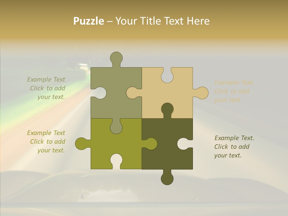 Accelerate Speedlight Automobile PowerPoint Template