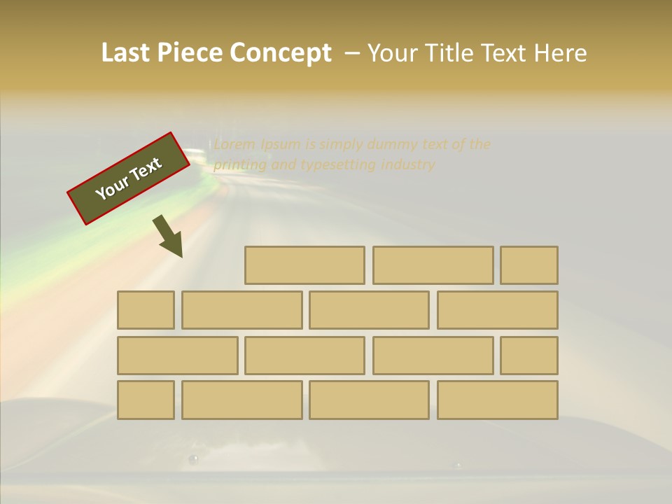 Accelerate Speedlight Automobile PowerPoint Template