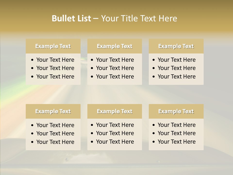 Accelerate Speedlight Automobile PowerPoint Template