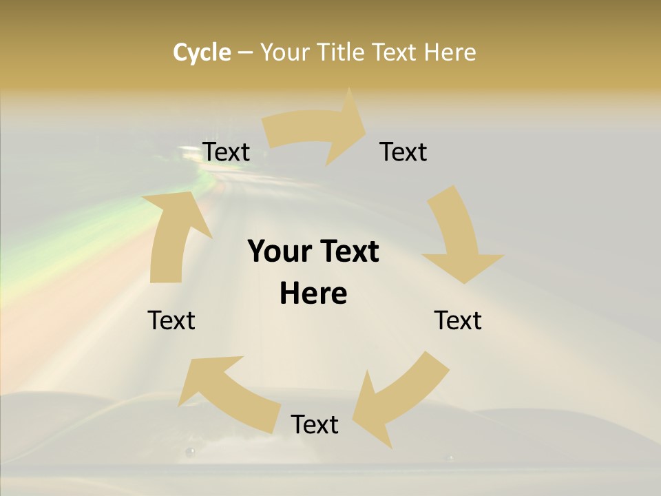 Accelerate Speedlight Automobile PowerPoint Template