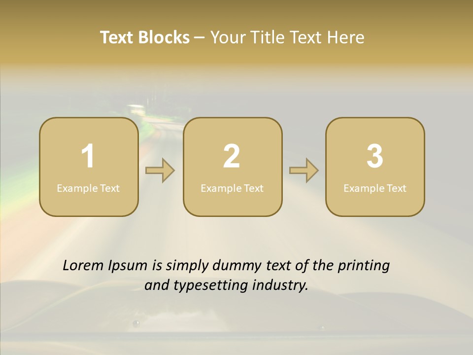 Accelerate Speedlight Automobile PowerPoint Template