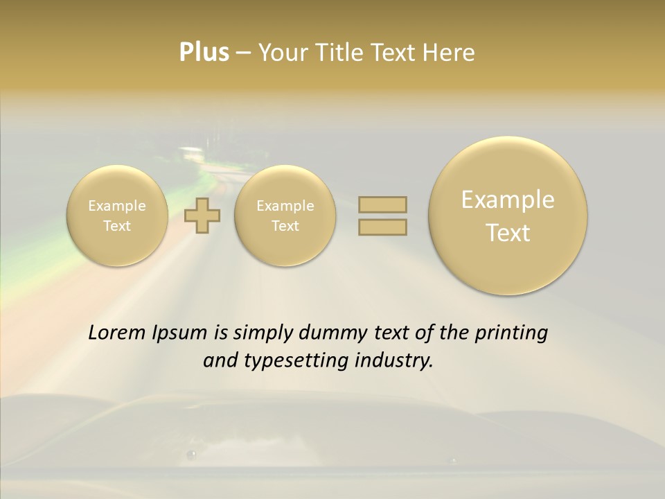 Accelerate Speedlight Automobile PowerPoint Template