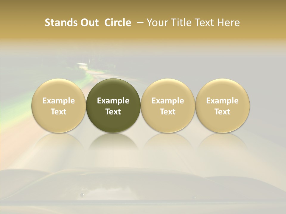 Accelerate Speedlight Automobile PowerPoint Template