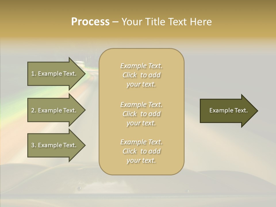 Accelerate Speedlight Automobile PowerPoint Template
