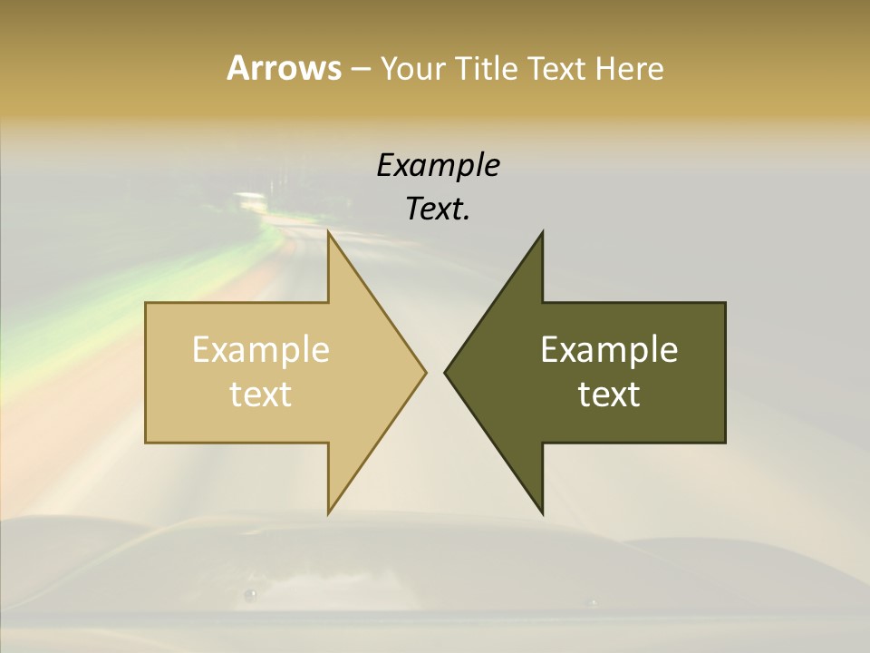 Accelerate Speedlight Automobile PowerPoint Template