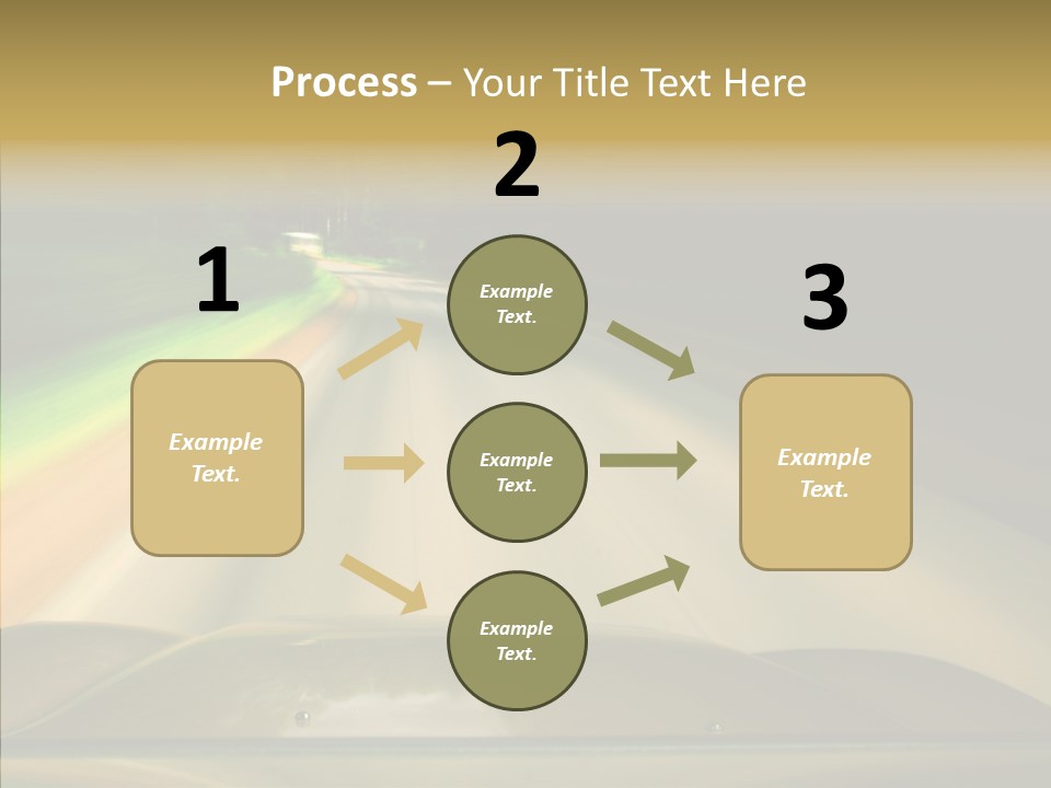 Accelerate Speedlight Automobile PowerPoint Template