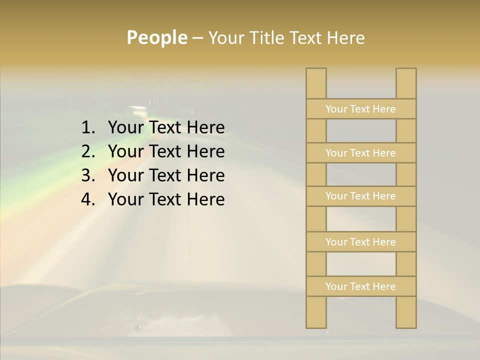 Accelerate Speedlight Automobile PowerPoint Template