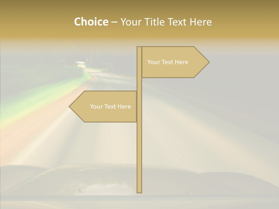 Accelerate Speedlight Automobile PowerPoint Template
