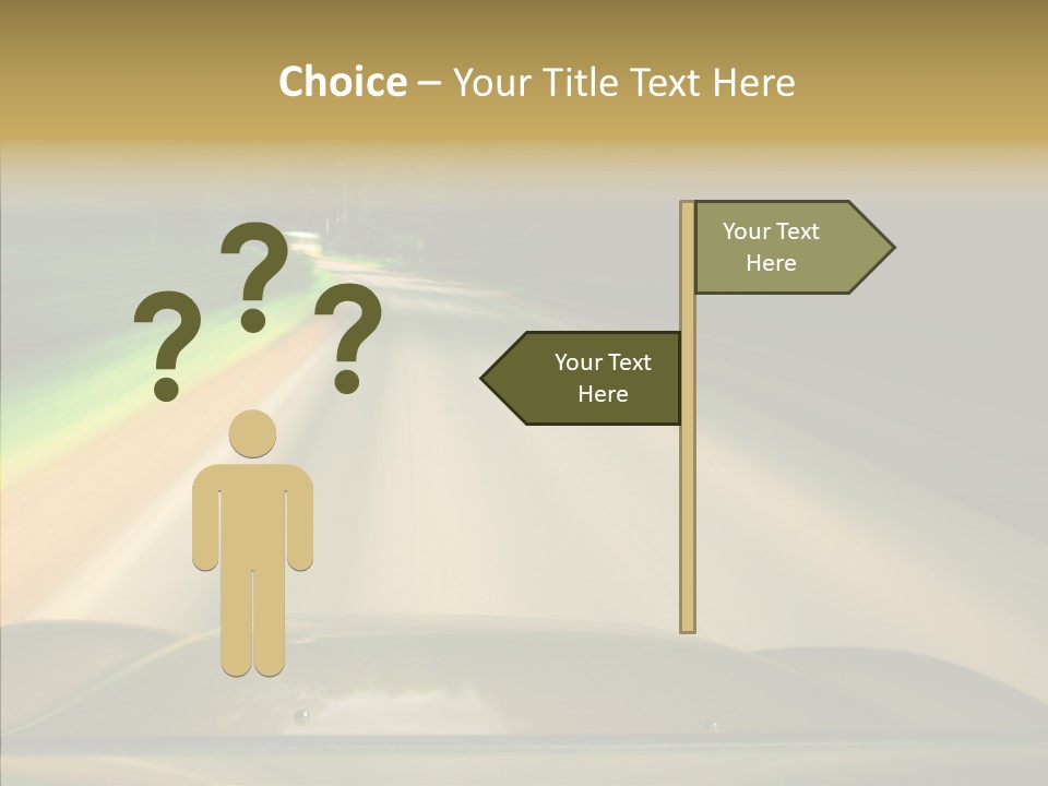 Accelerate Speedlight Automobile PowerPoint Template