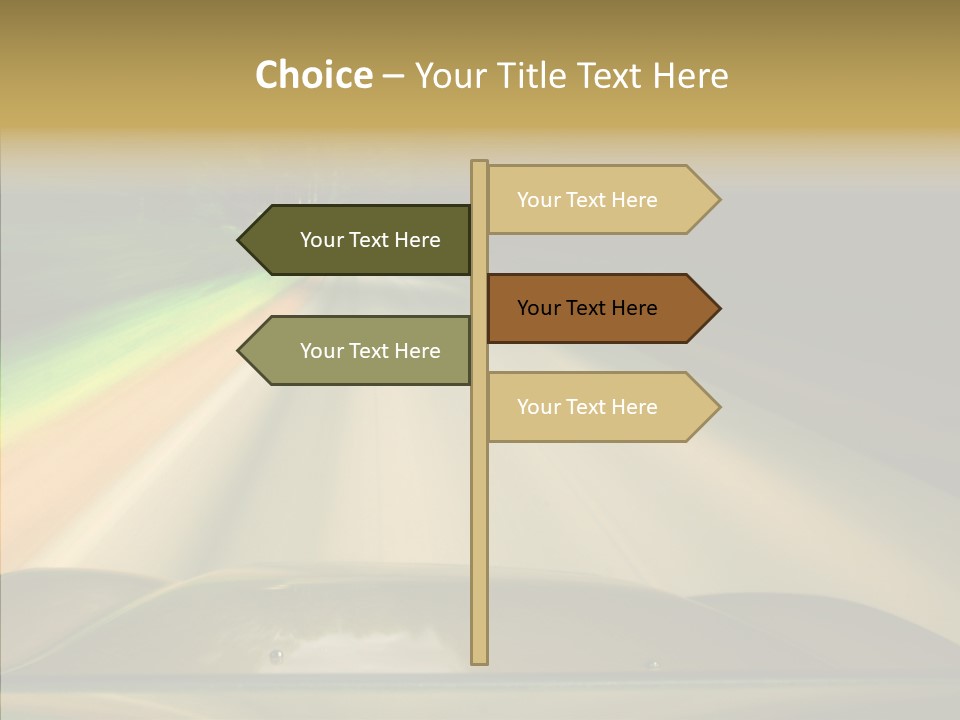 Accelerate Speedlight Automobile PowerPoint Template