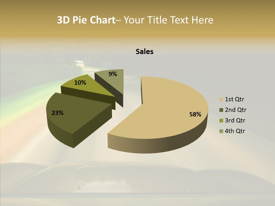 Accelerate Speedlight Automobile PowerPoint Template