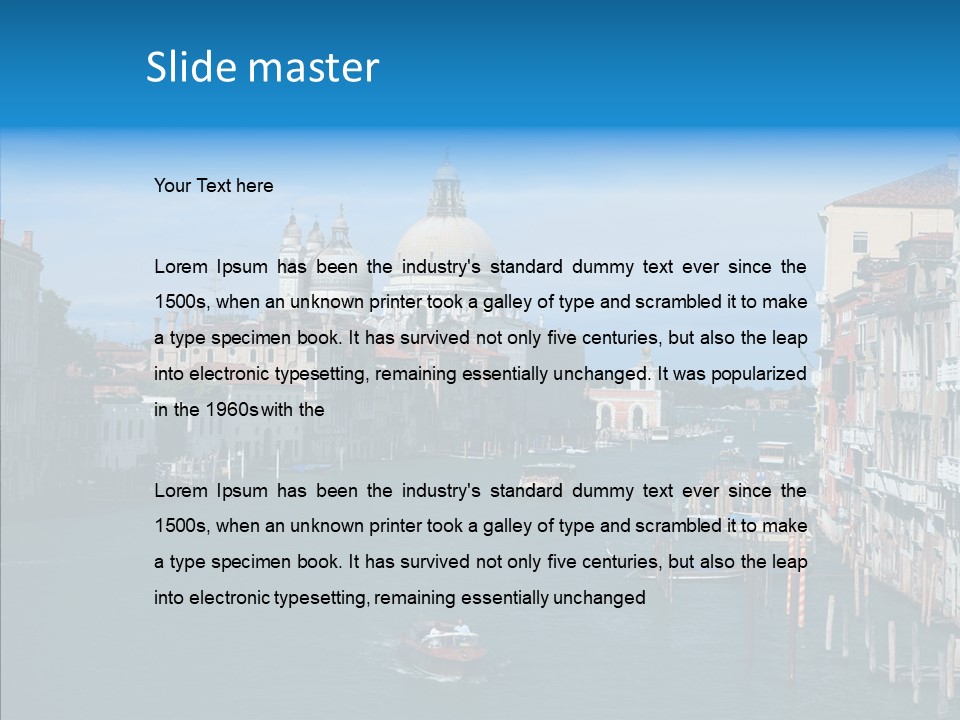 Coast Water Postcard PowerPoint Template