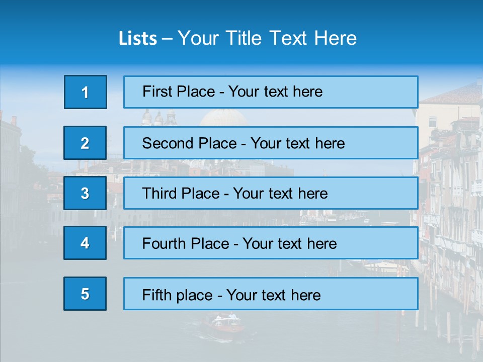 Coast Water Postcard PowerPoint Template