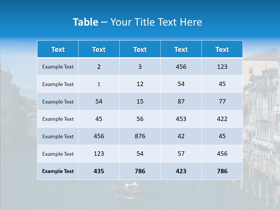 Coast Water Postcard PowerPoint Template