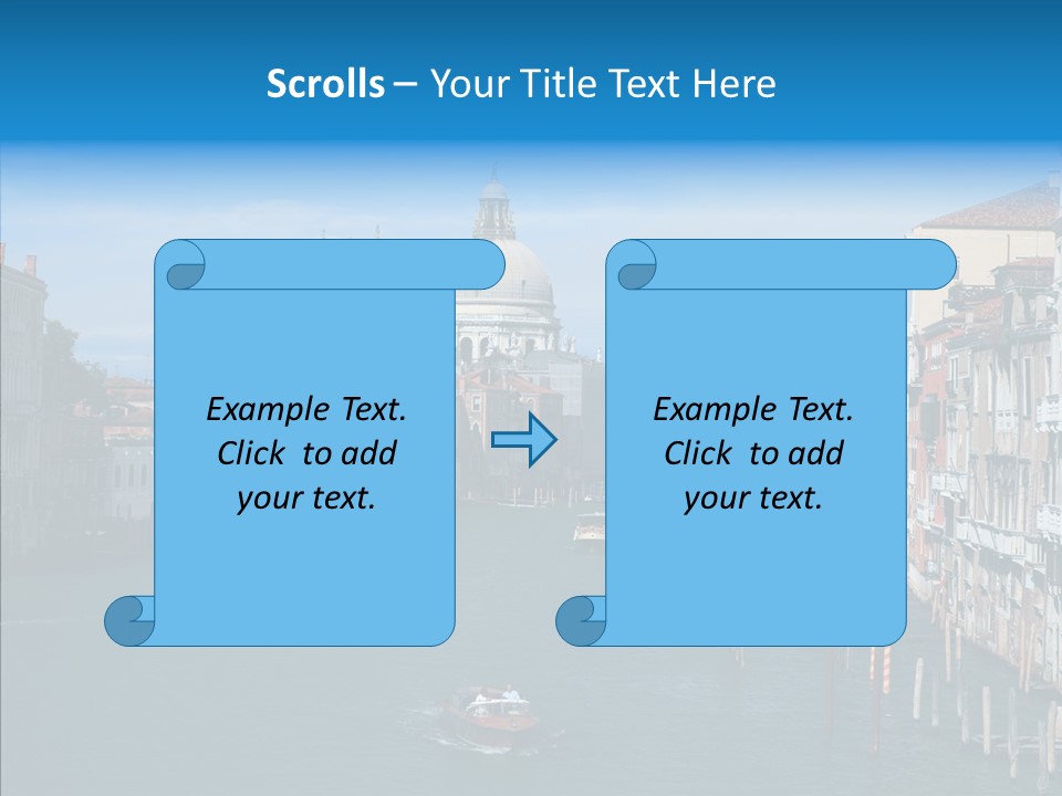 Coast Water Postcard PowerPoint Template